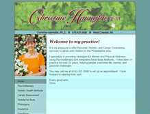 Tablet Screenshot of christinehannafin.com